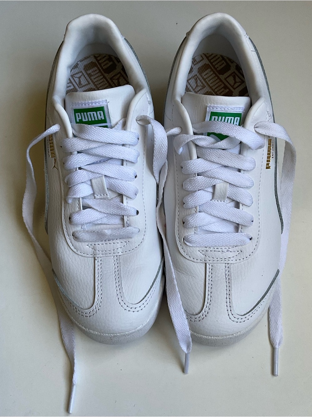Puma Kids Roma White Sneakers